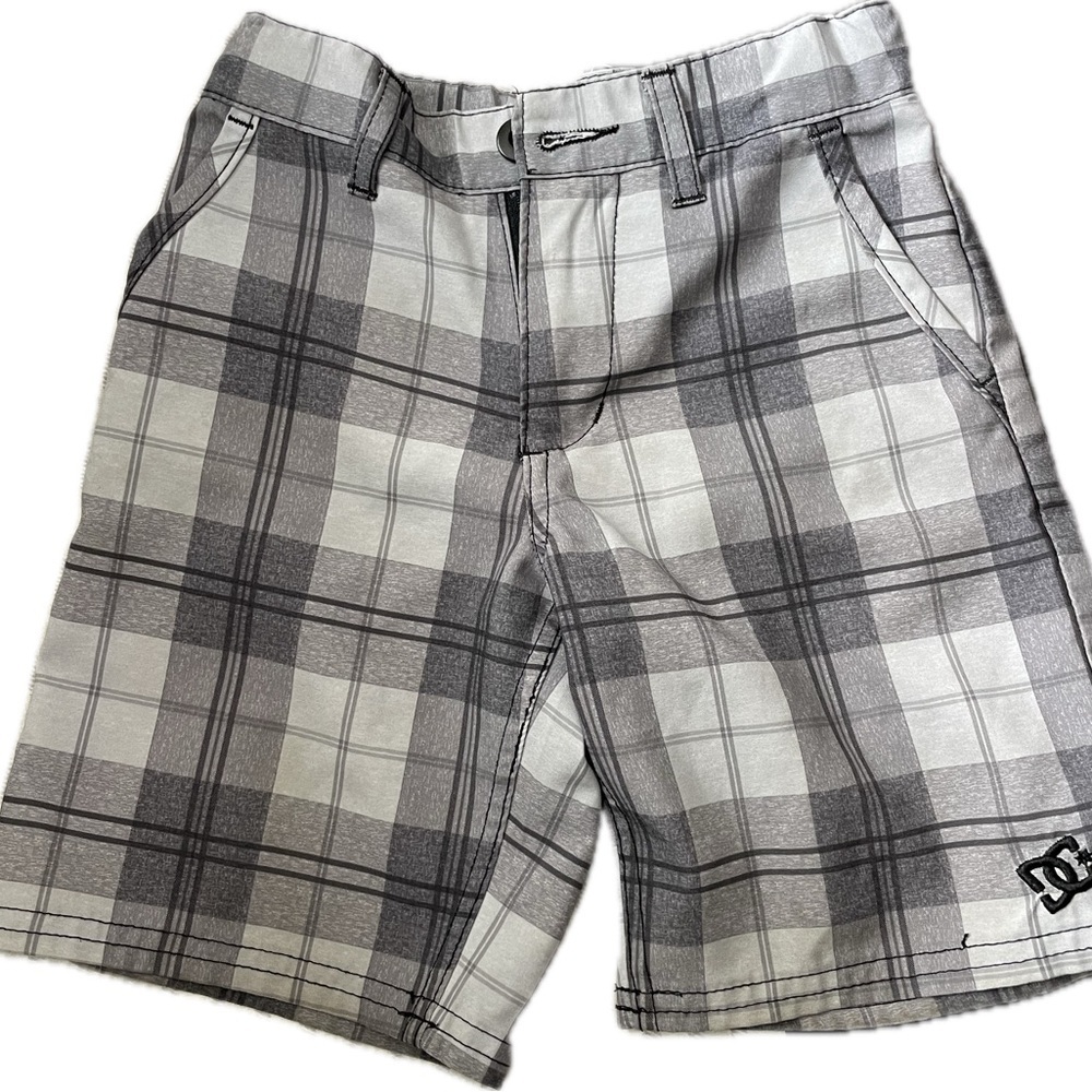 Boys DC Gray Flat Front Shorts Casual Style